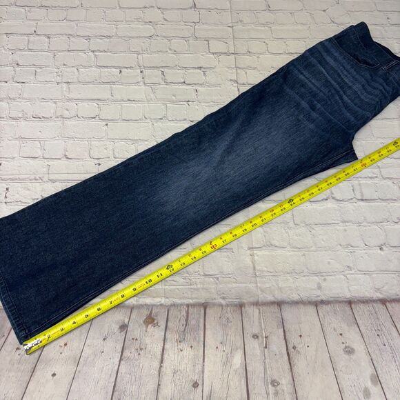 Betabrand Women Pull On Bootcut Jeans Size XL X-Large Blue Denim D048 -29 - Picture 6 of 16